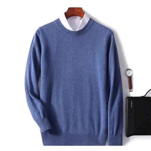 Herren-Pullover, Rundhalsausschnitt, locker geschnitten