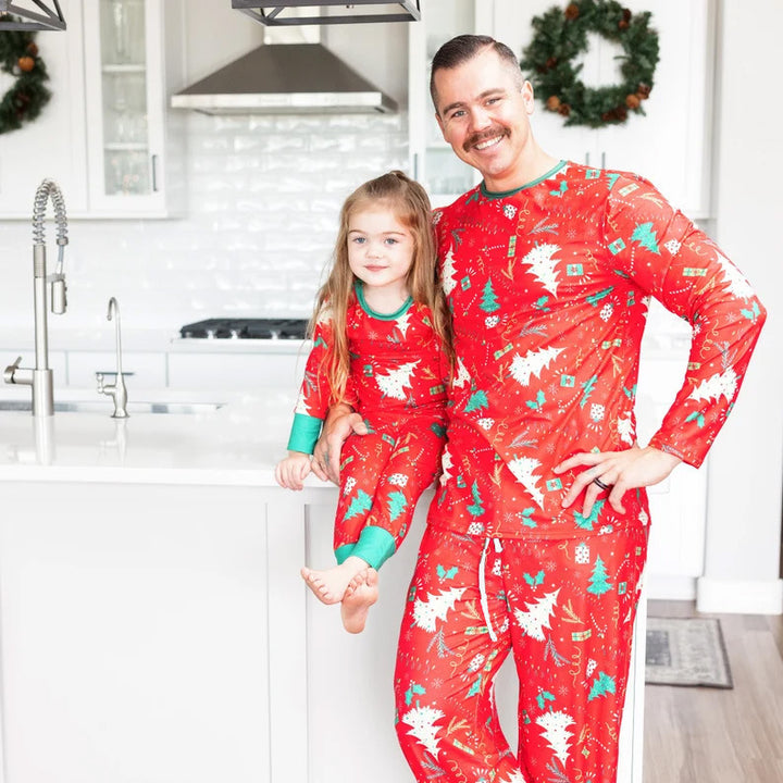 Weihnachts-Schlafanzug-Set für die ganze Familie