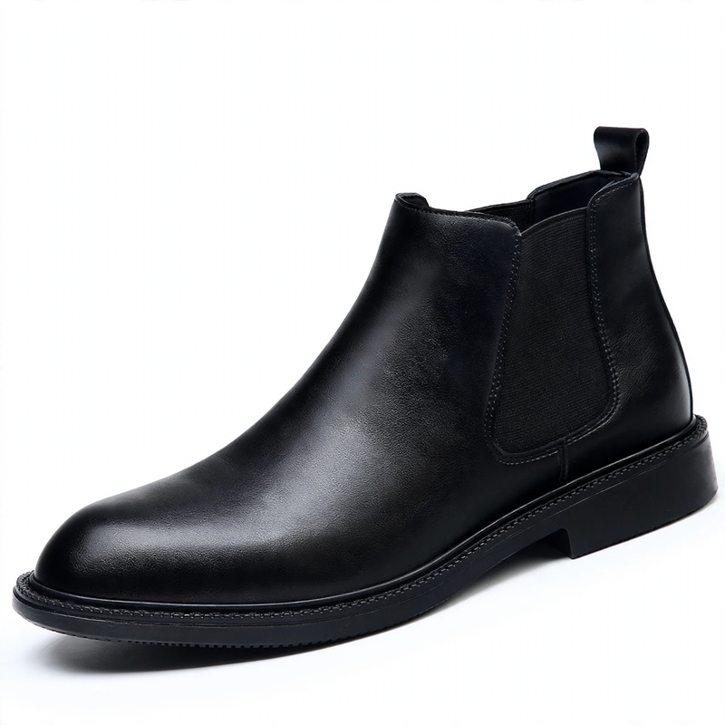 Herren-Chelsea-Stiefel aus Echtleder, gefüttert