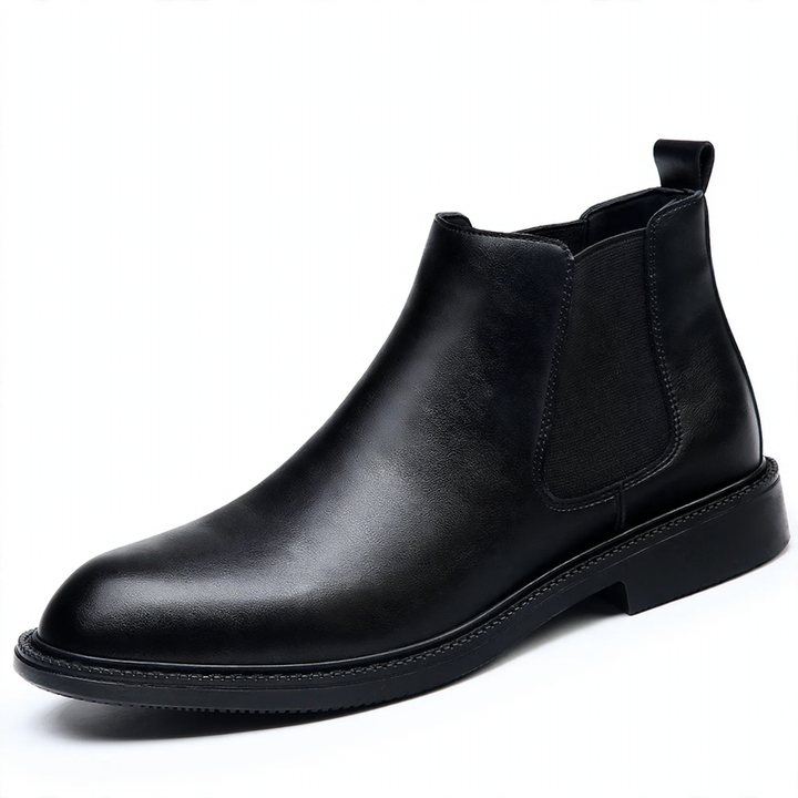 Herren-Chelsea-Stiefel aus Echtleder, gefüttert