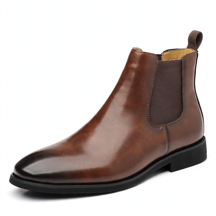 Herren-Chelsea-Stiefel, gefüttert, englischer Stil