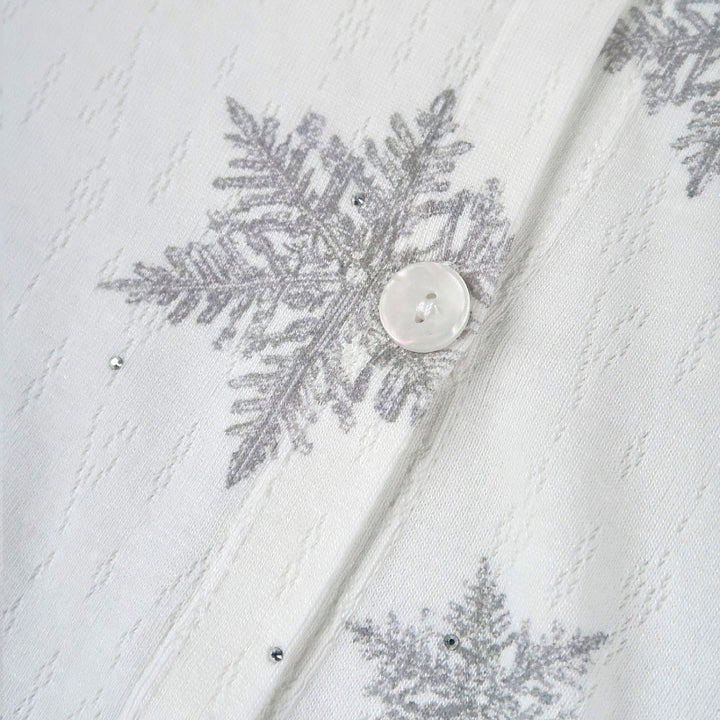 Weihnachtliches Hausanzug-Set mit Schneeflocken-Motiv