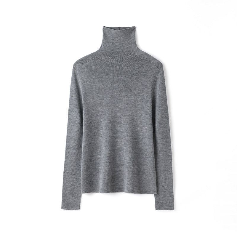 Damen-Rollkragenpullover aus Merinowolle