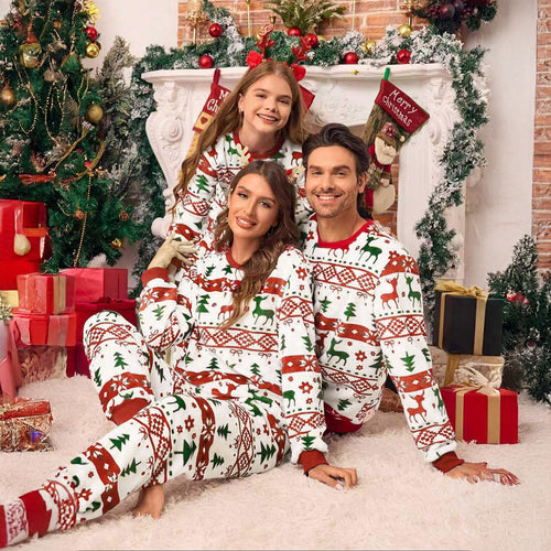 Damen-Schlafanzug, weihnachtliches Motiv, für die Feiertage
