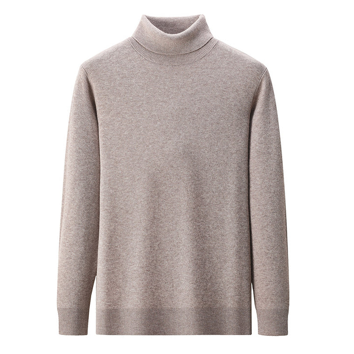 Herren-Rollkragenpullover aus 100% Merinowolle