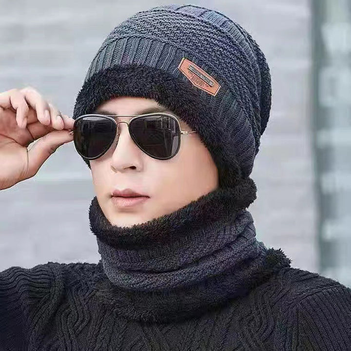 Strickmütze und Schal Set für Herren