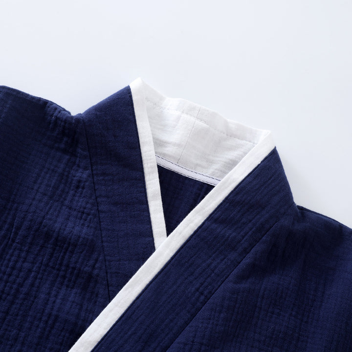 Herren-Hausanzug im Kimono-Stil, Baumwolle, leicht