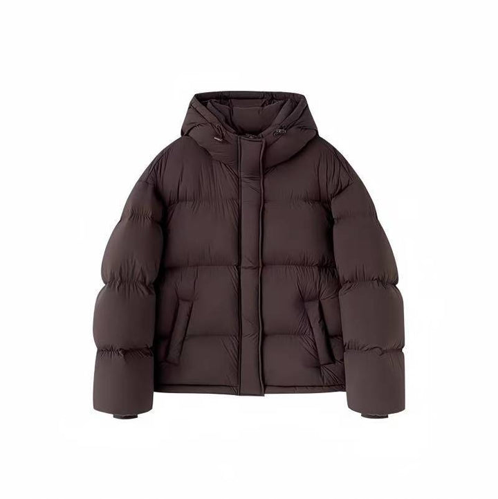 Kurze Daunenjacke mit Kapuze für Damen