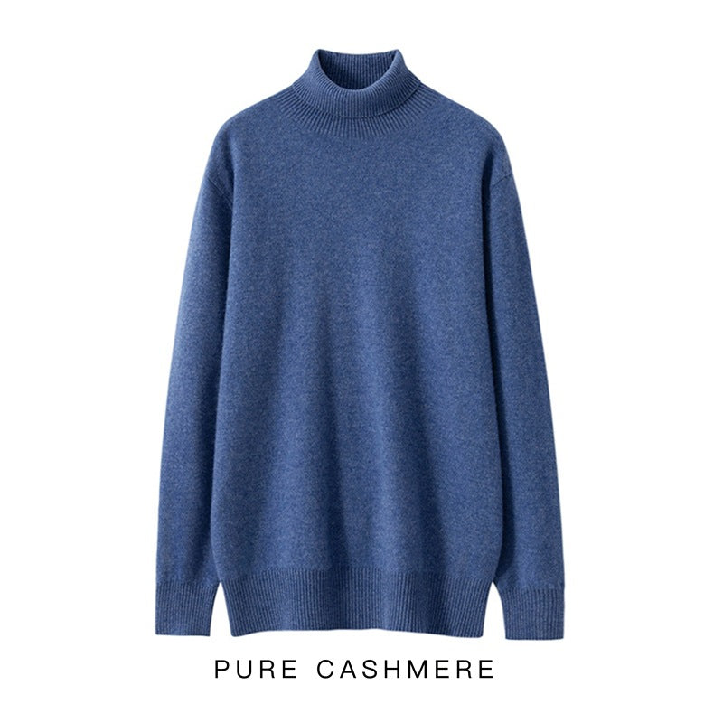 Herren Strickpullover aus 100% Wolle, locker geschnitten