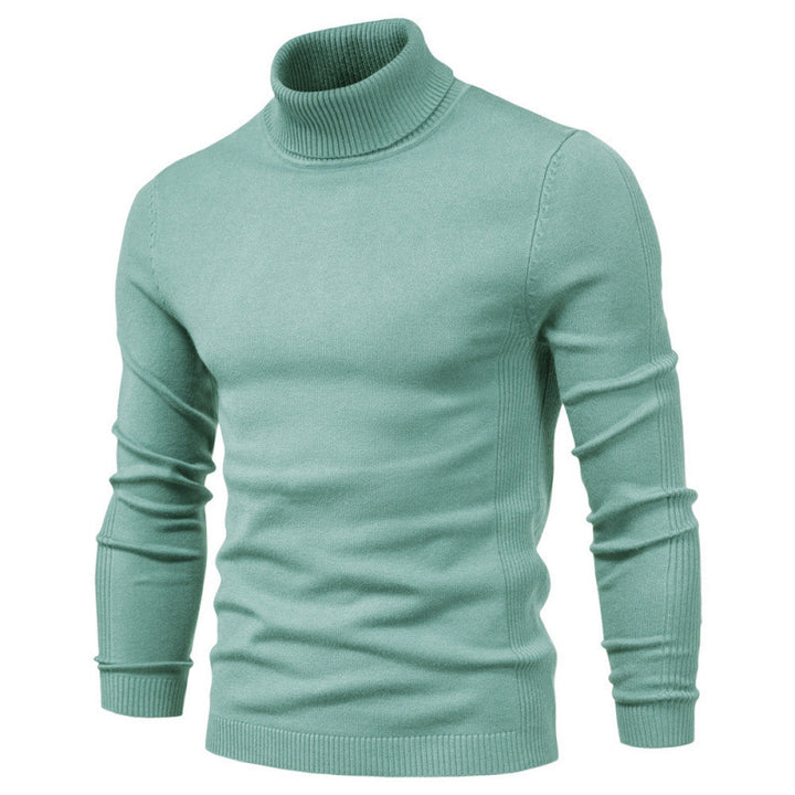 Herren-Rollkragenpullover, schlicht und modern
