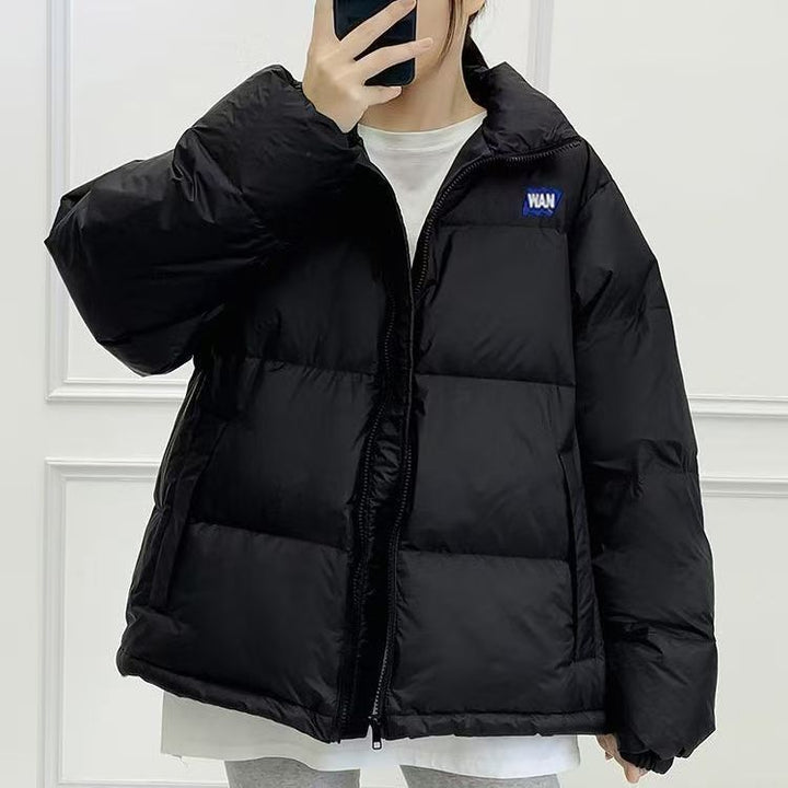 Kurze Damen-Steppjacke, locker, gefüttert
