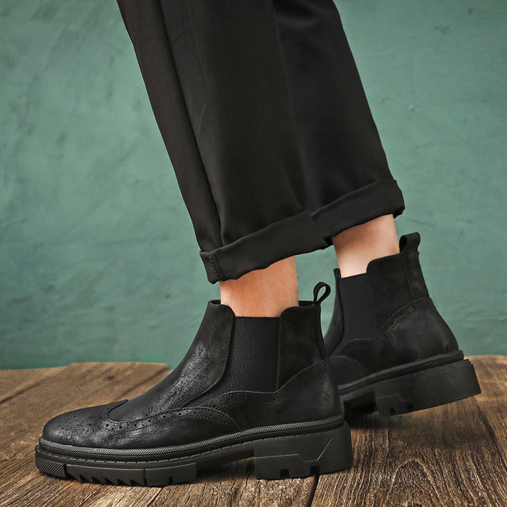 Brogue Chelsea-Stiefel für Herren, S51-L