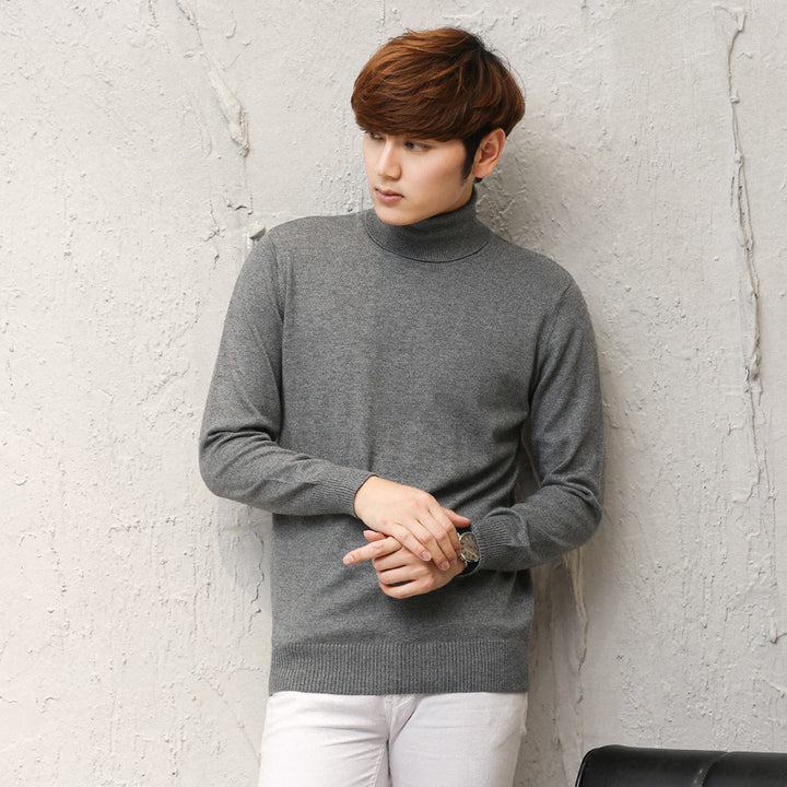 Herren Wollpullover mit Rollkragen
