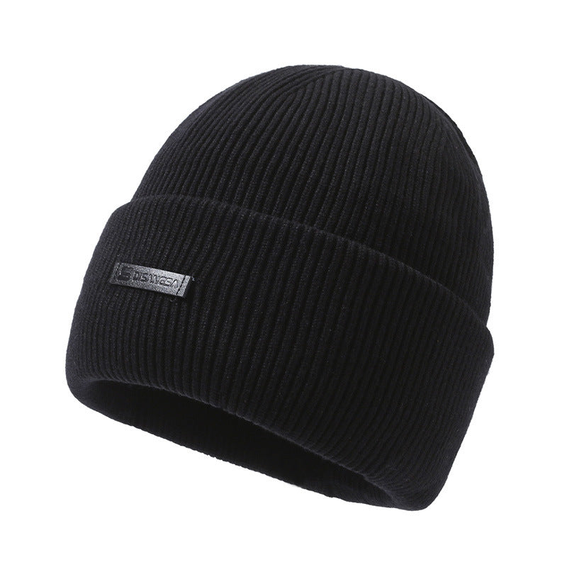 Winter-Strickmütze mit Nackenschutz, 2-teiliges Set
