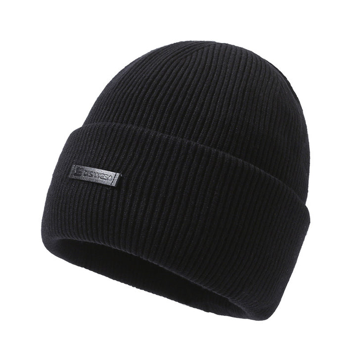 Winter-Strickmütze mit Nackenschutz, 2-teiliges Set