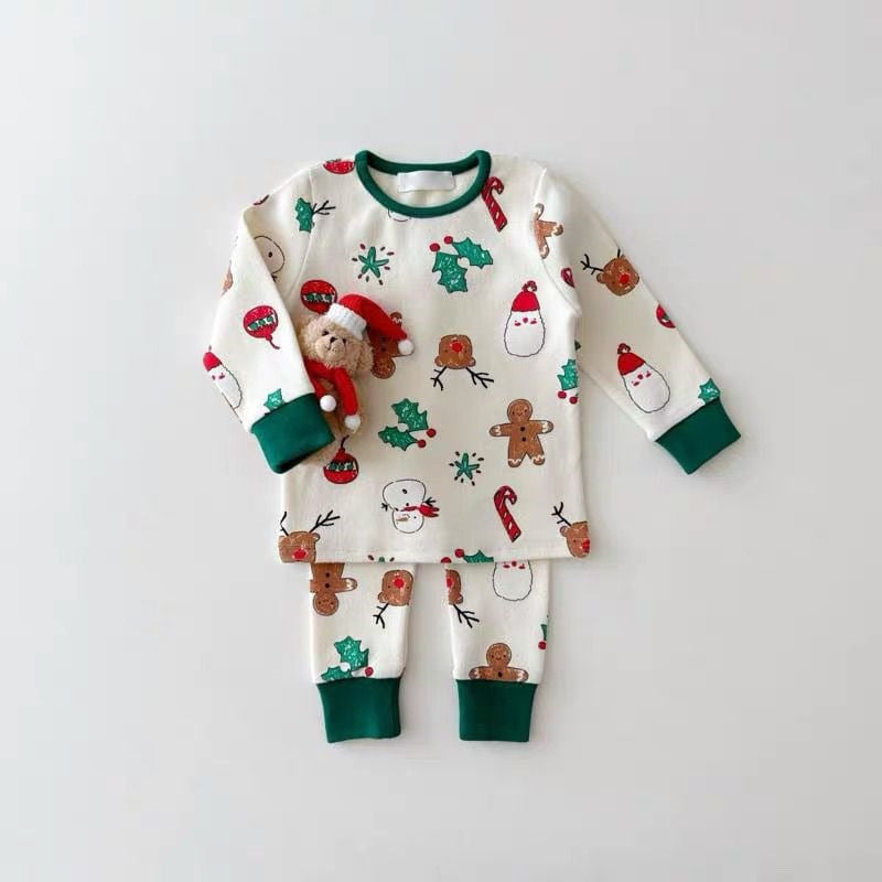Wärmendes Kinder-Hausanzug-Set für Herbst und Winter