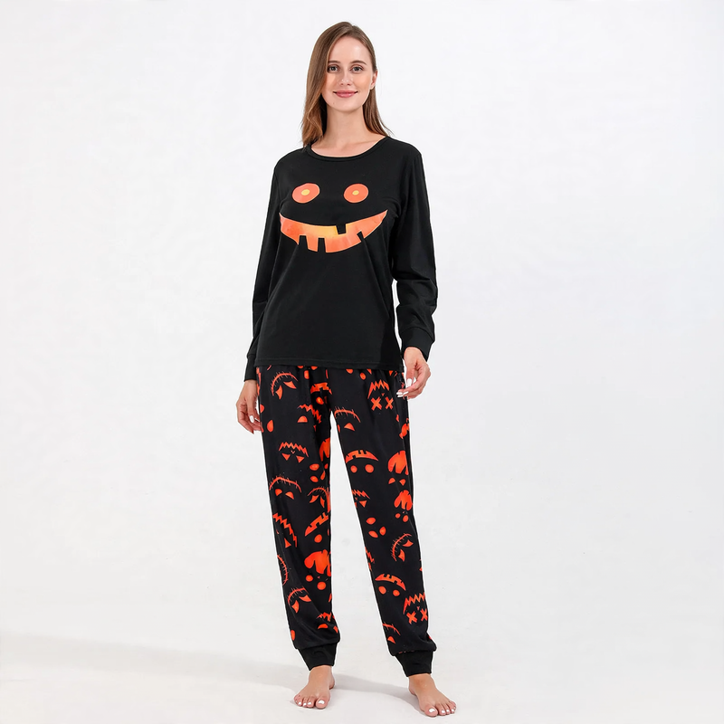 Weihnachts-Pyjama-Set für die Familie, Strickoptik-Druck