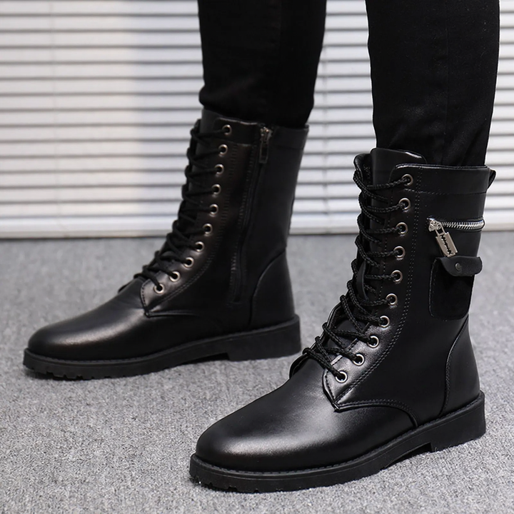 Modische Herren-Stiefel, gefüttert