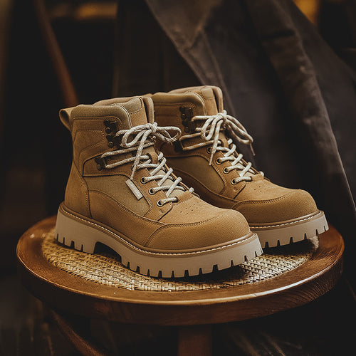 Herren-Stiefeletten 1732, Retro-Stil, mit Plateau