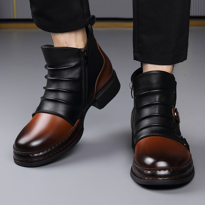 Herren-Stiefeletten im Chelsea-Stil mit seitlichem Reißverschluss