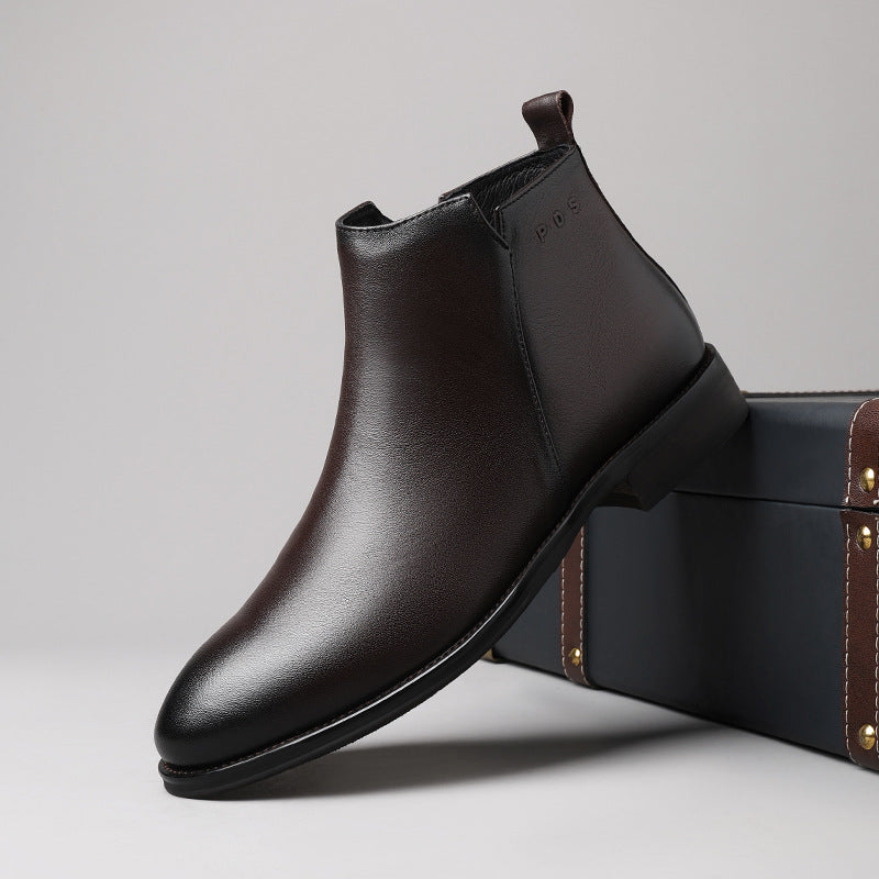Modische Herren-Stiefel aus Leder