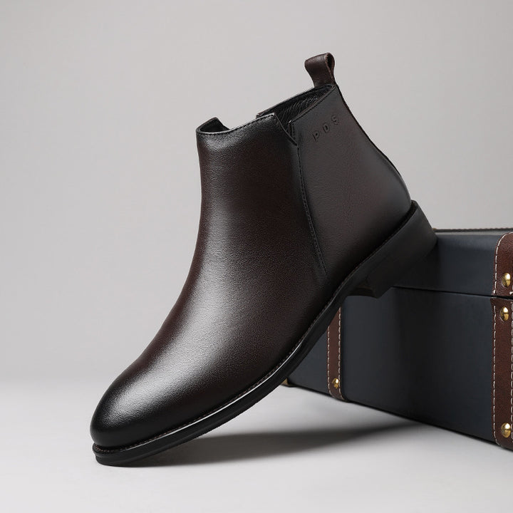 Modische Herren-Stiefel aus Leder
