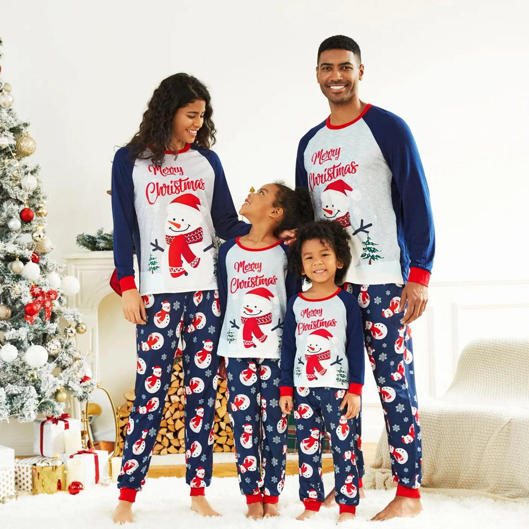 Weihnachtliches Familien-Schlafanzug-Set