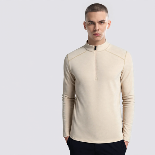 Sportliches Fleece-Sweatshirt mit Stehkragen