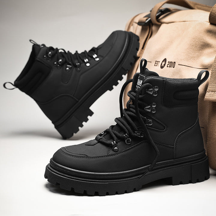 Robuste Herren-Winterstiefel mit Warmfutter