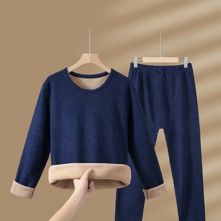 Thermisches Unterwäsche-Set mit Lammfleece-Futter