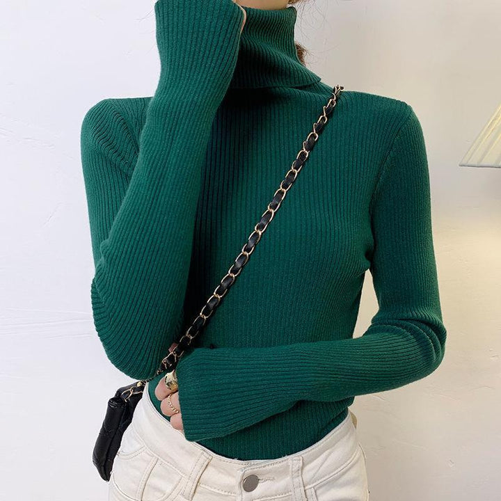Damen-Rollkragenpullover, langärmlig, große Größen