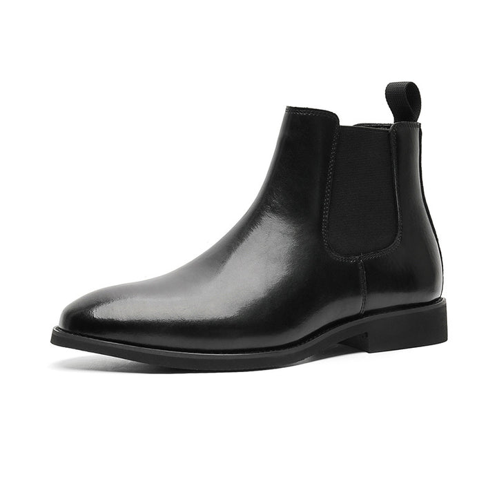 Herren-Chelsea-Stiefel, Vintage-Stil, Blockabsatz