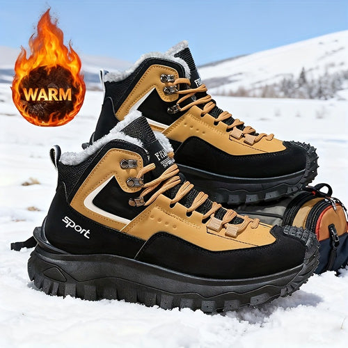 Gefütterte Herren-Winterstiefel für den Alltag