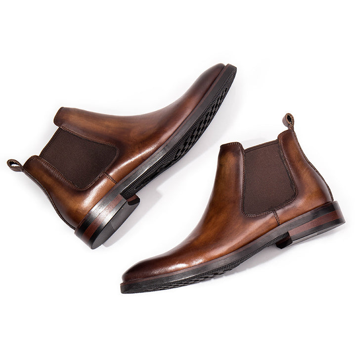 Herren-Chelsea-Stiefel aus Rindsleder
