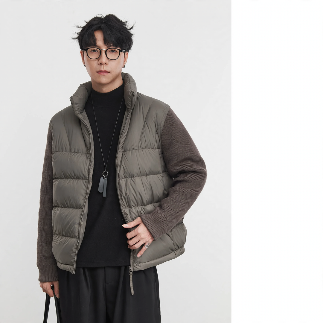 Herren-Daunenjacke, urbaner Stil, strapazierfähig