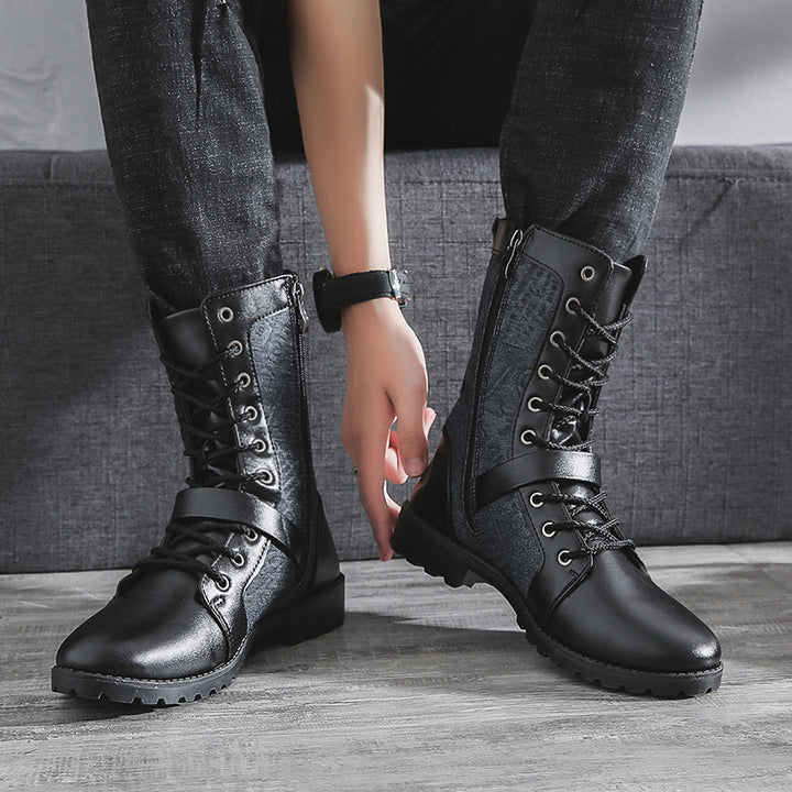 Herren-Stiefeletten im britischen Stil, gefüttert