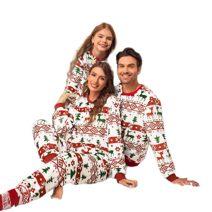 Damen-Schlafanzug, weihnachtliches Motiv, für die Feiertage