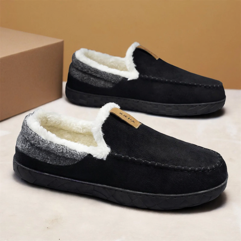 Gefütterte Herren-Schlupfstiefel, warm, rutschfest