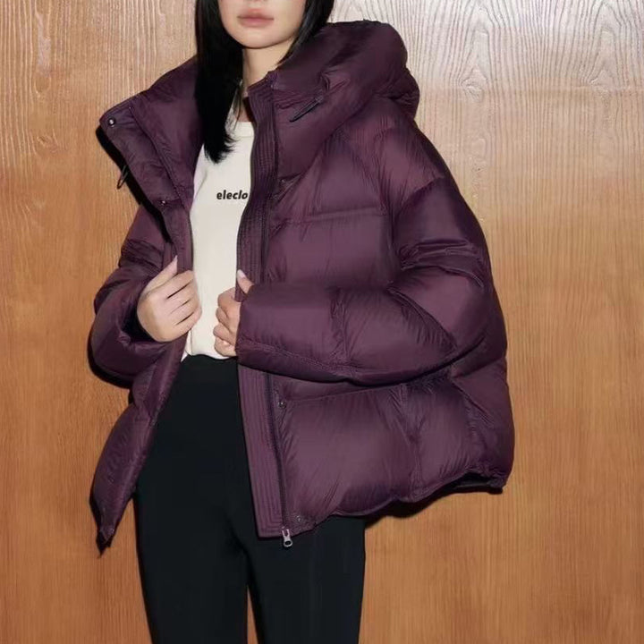 Kurze Damen-Daunenjacke mit Entendaunenfüllung