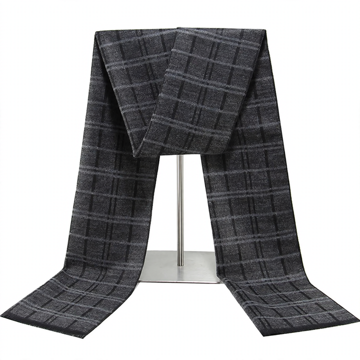 Klassischer Herren-Winterschal, kariert