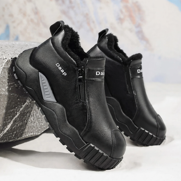 Gefütterte Herren-Winterstiefel mit rutschfester Sohle