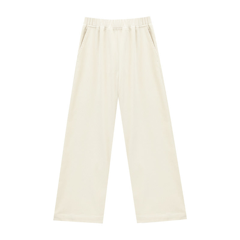 Gefütterte Damen-Cordhose mit geradem Bein