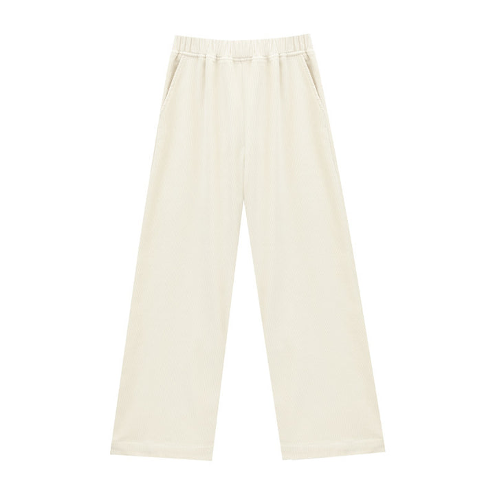 Gefütterte Damen-Cordhose mit geradem Bein