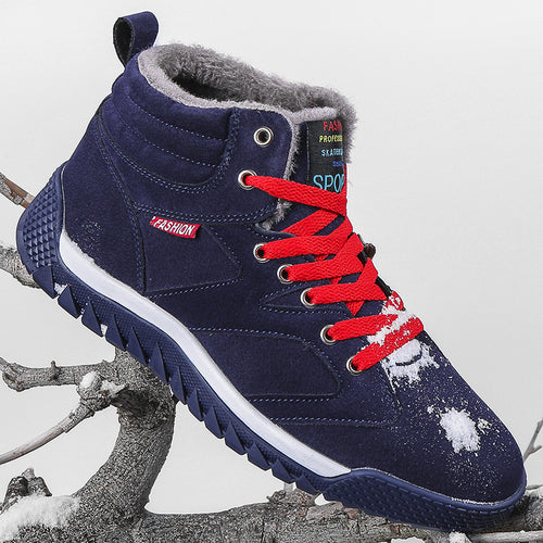 Herren-Winterstiefel, gefüttert, große Größen