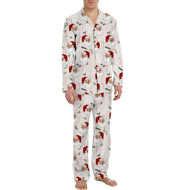 Herren-Pyjama-Set, langärmelig, festlich