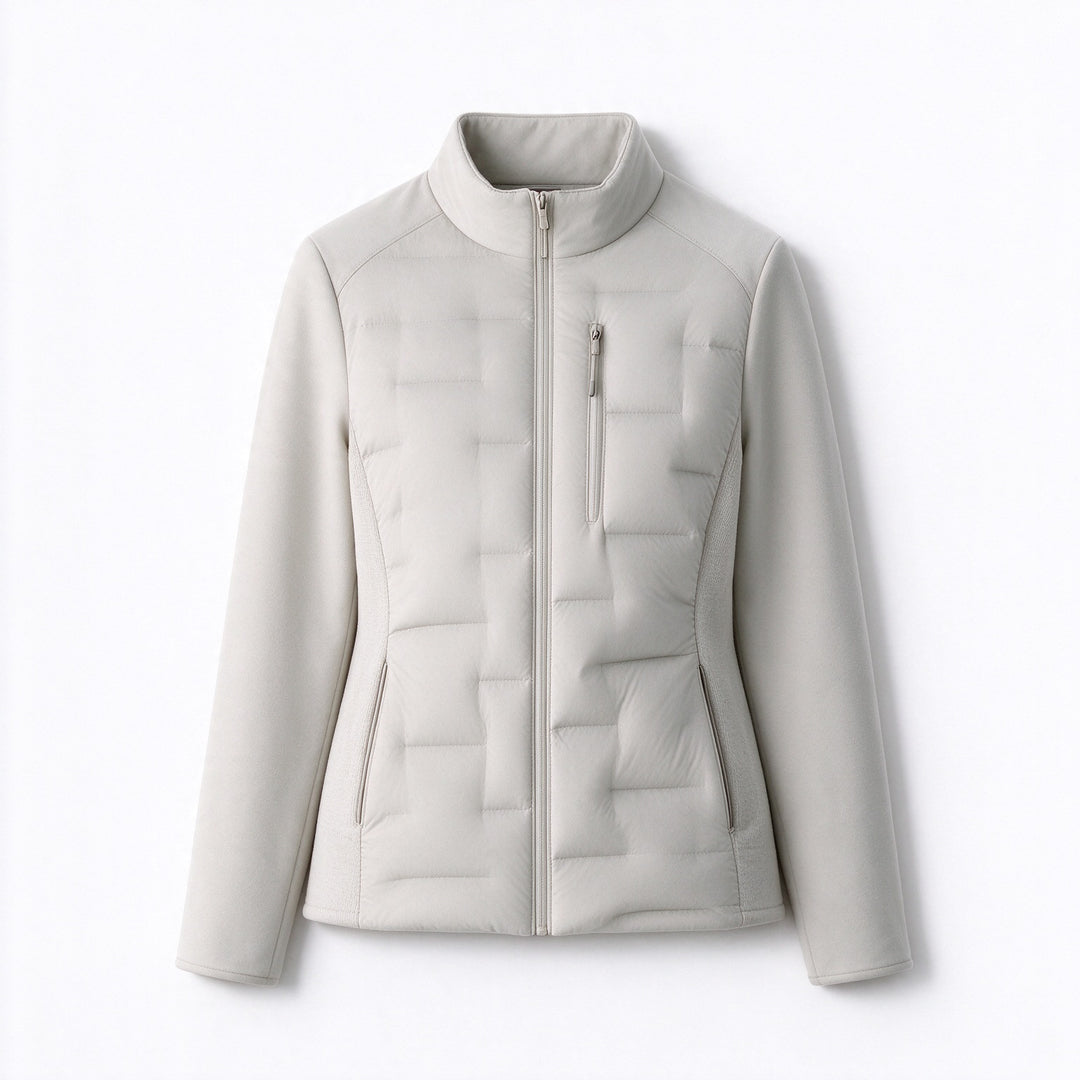 Schlanke Damen-Daunenjacke, Weißentendaunen, leicht und warm