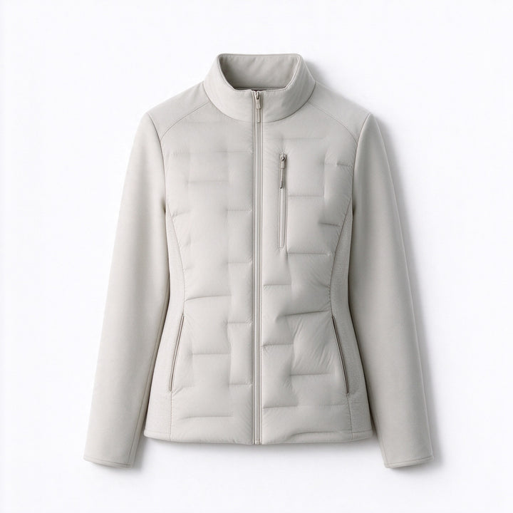 Schlanke Damen-Daunenjacke, Weißentendaunen, leicht und warm