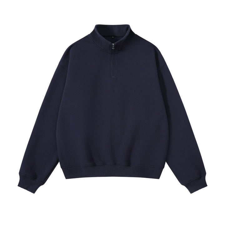Unisex-Sweatshirt mit Reißverschluss und Stehkragen