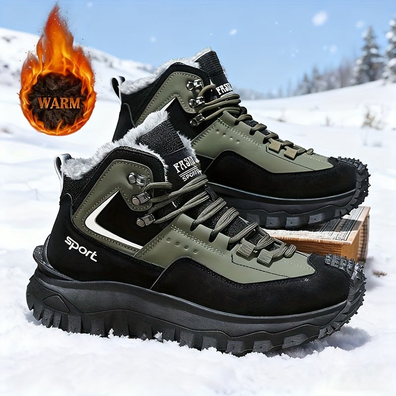 Gefütterte Herren-Winterstiefel für den Alltag