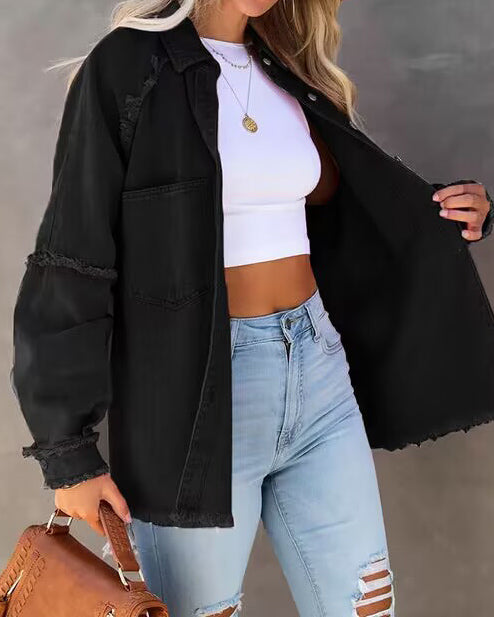 Drune | Edge Patchwork Pocket Denim-Jacke